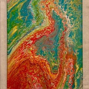 Wall art. Acrylic painted on canvas 16 x 20 inches